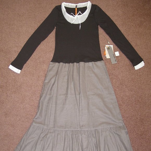 NEW RARE Cop Copine Peasant Dress Outfit M 8 Skirt Suspenders 3pc Boho Steampunk - Picture 10 of 13